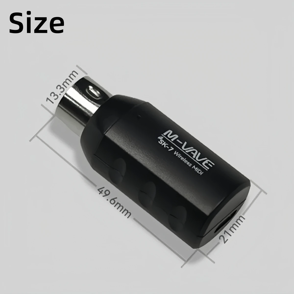 M-VAVE SK-7 Wireless MIDI Receiver & Transmitter 2.4GHz Rechargeable Adapter for Keyboard/Controller, USB-C Charging, 25H