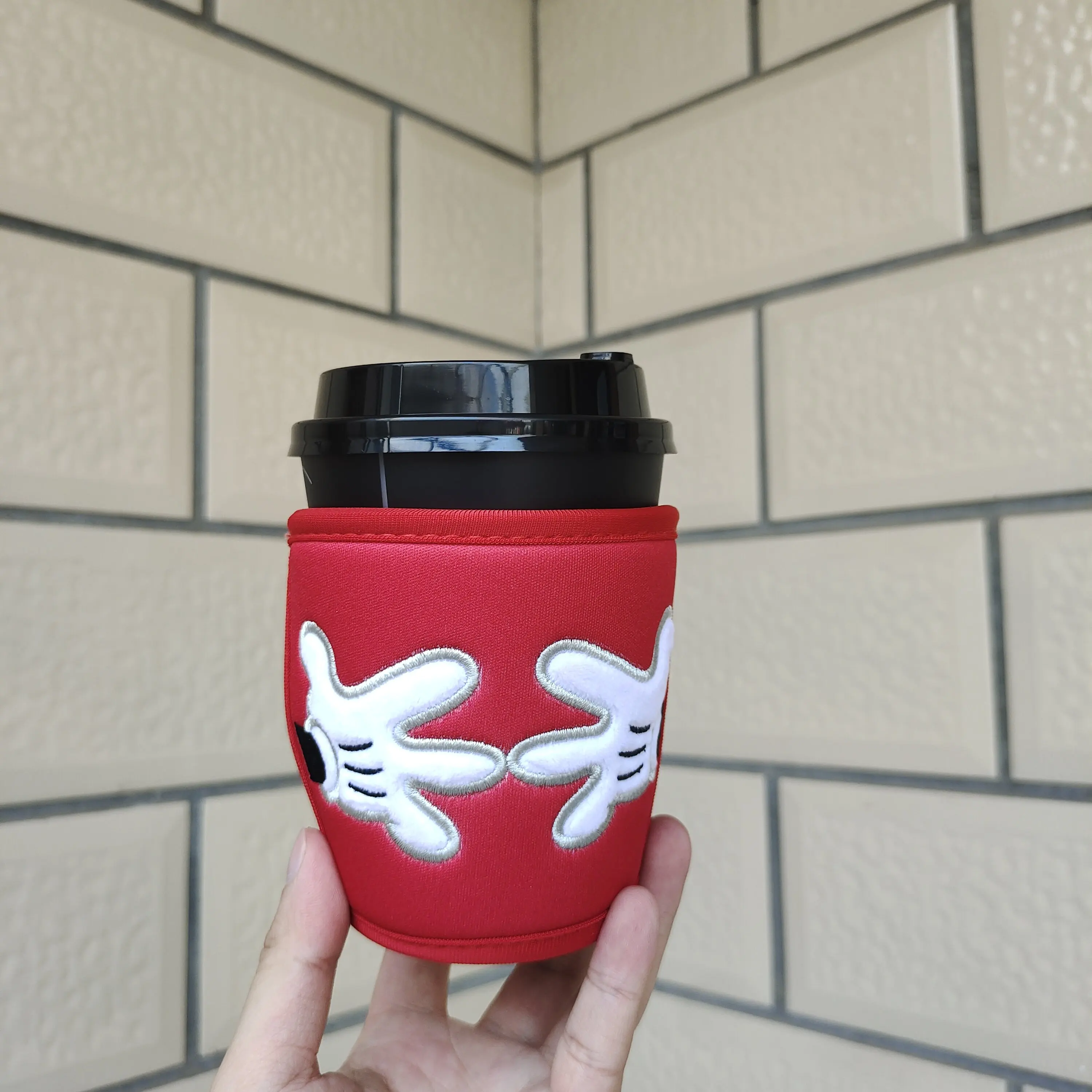 

Милый мультфильм Микки Мауса, рукав для кофейной чашки, теплоизоляционный рукав для чашки, чашка для питья, подарок на день рождения, Рождество