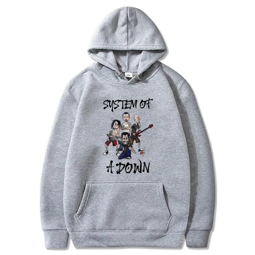 Sudadera con capucha con estampado de Rock Band System of A Down para hombre y mujer, sudadera con música alternativa de Metal, Jersey Vintage A la moda