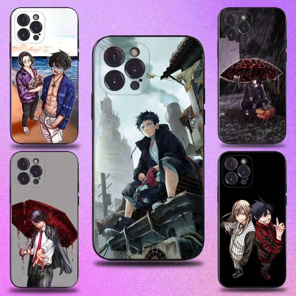 

Peach Dark Anime Phone Case For iPhone 17,16,15,14,13,12,Pro,Max,Plus,E,SE4,Air,Mini Black Soft Cover