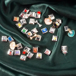 1pcs New Fashion Charm Italian Links Fit 9mm Bracelet Customs Free Product DIY Making Lovers Matching Gift