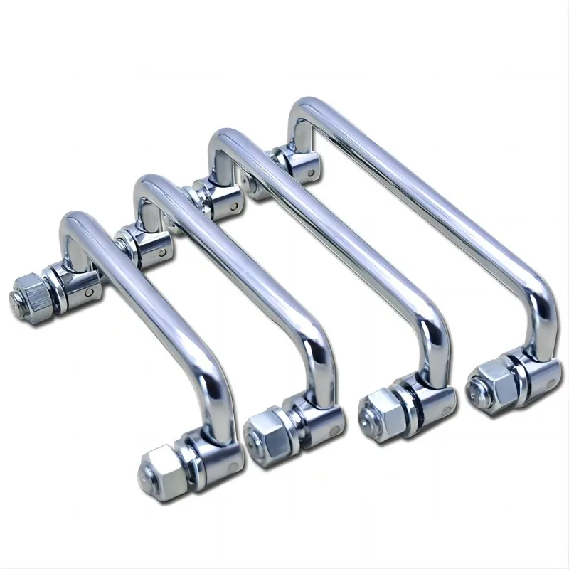 Schubladengriff aus Metall, klappbar, U-förmig, mechanischer Türgriff, Klimmzugstange, Schubladen, Küchenschrank, Kleiderschrank – Detail 9