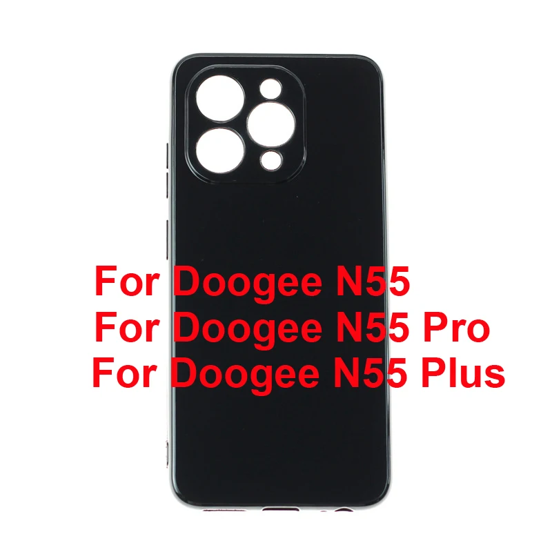 

Soft Black TPU Case For Doogee N55 Plus Case Silicone Ultra-thin Transparent Phone Cover For Fundas Doogee N55 Pro Bumper Shell