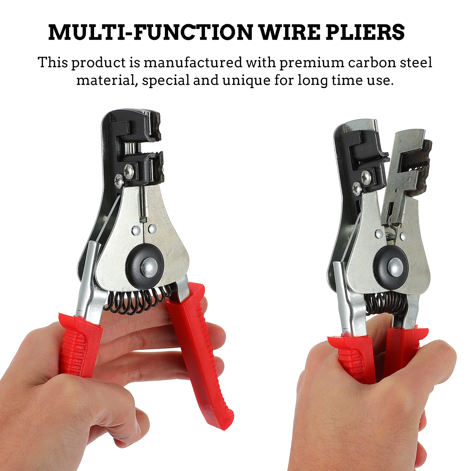 

2Pcs Professional Wire Stripper Pliers Heavy-Duty Multi-Function Hand Tool for Gripping Cutting Stripping Crimping Electrical