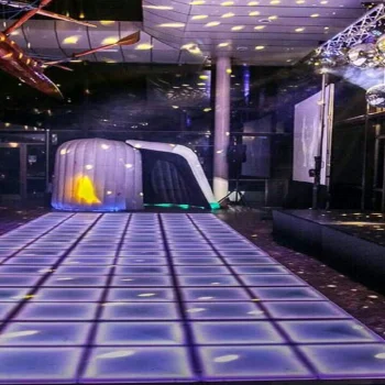 Disco DJ Night Club Light White Acrylic RGB Portable Interactive Stage Show Led Dance Floor for Sale
