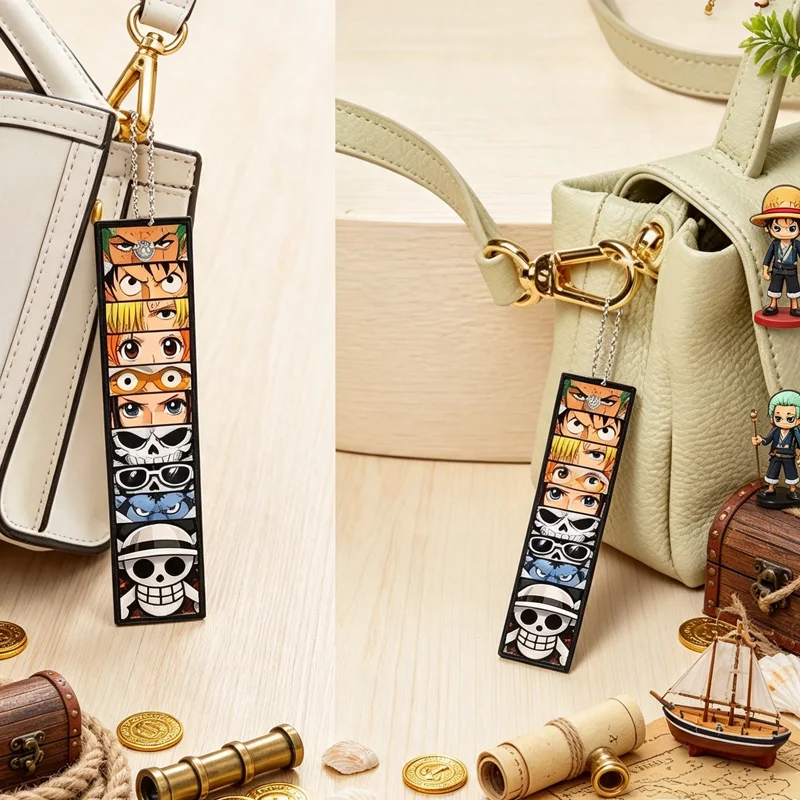 Luffy Anime Merchandise - 2026 One Piece Double-sided Keychain Luffy