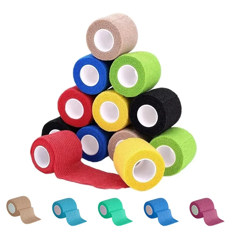 Medical Gauze Non Woven Elastic Self Adhesive Bandage Medical Cohesive Bandage For High-Strength Sports Fixing Finger Wrist Leg