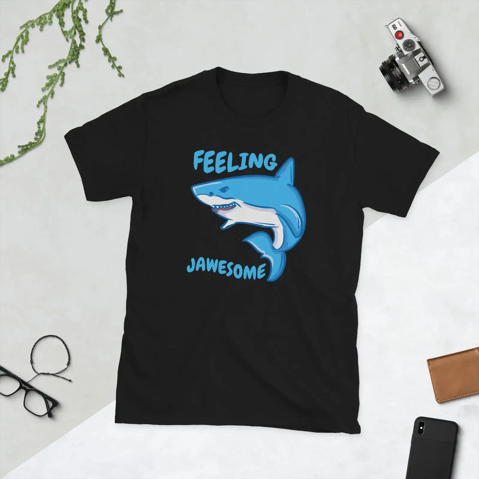 Feeling Jawesome Hammerhead Ocean Marine Biologists Shark T Shirt vintage Washed designer clothes Unisex graphic homme