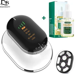 Máquina de masaje adelgazante corporal EMS RF + 30ml, aceite de colágeno moldeador corporal, quemador de grasa reafirmante para la piel, dispositivo de belleza para pérdida de peso