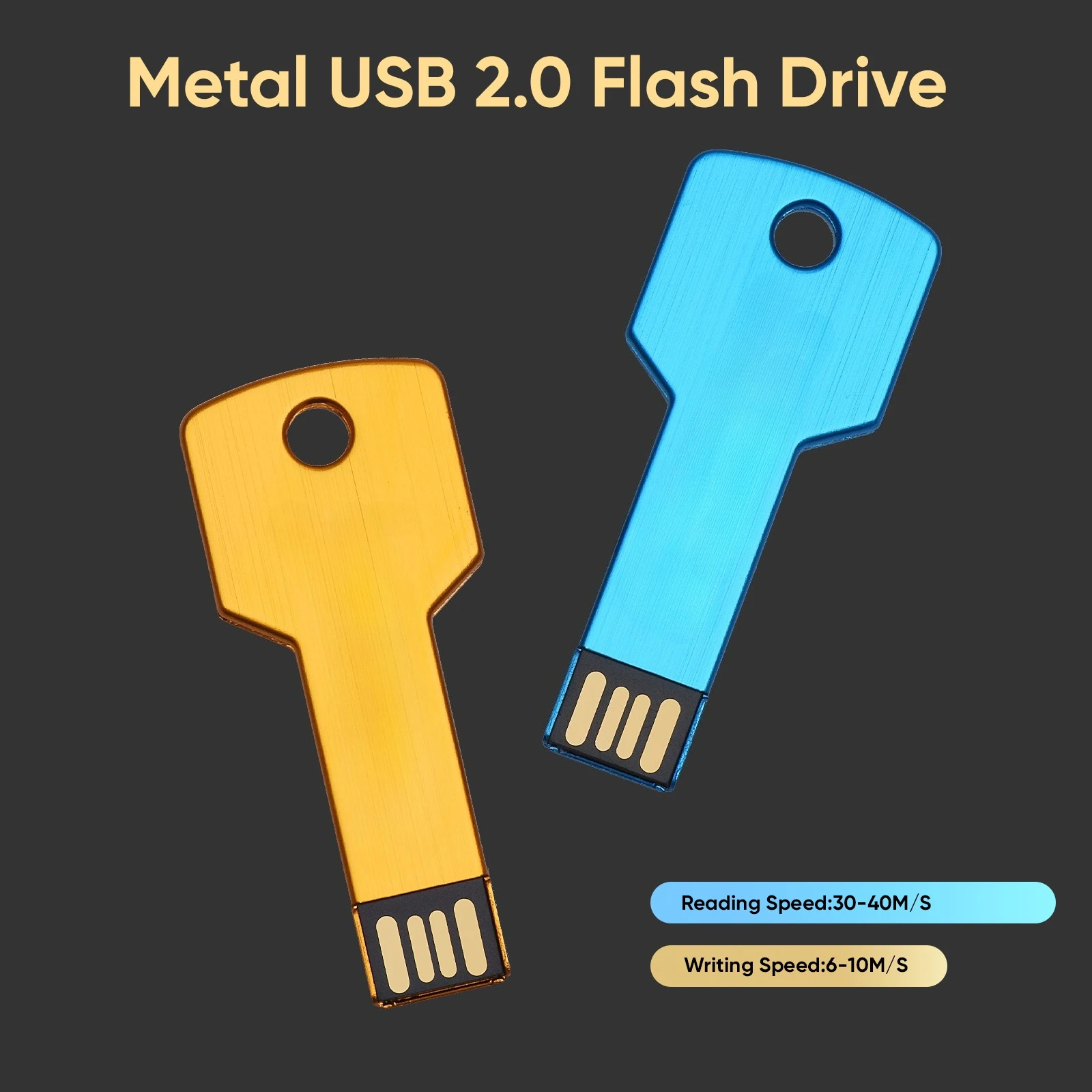 JASTER USB-Flash-Laufwerk aus Metall, 128 GB Tasten-Speicherstick, 64 GB, kreatives Geschenk, 32 GB, schwarze U-Disk, 16 GB externer Speicher, 8 GB, 4 GB