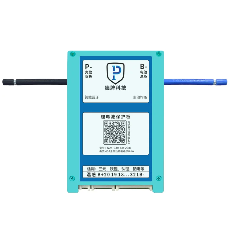DP BMS 0.6A BALANCE CURRENT BMS 40A BT 6-20S 24V 36V 48V 60V 64V Li-Ion LTO 18650 Battery Lifepo4 Battery Storage Bluetooth Bms