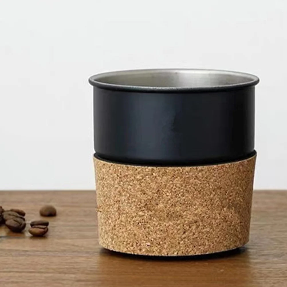 

2pcs Adjustable Cup Stainless Bottle Sleeve Coffee Binding Hot Beverage Insulated Cover Reusable Mug Cover Rope Buckle