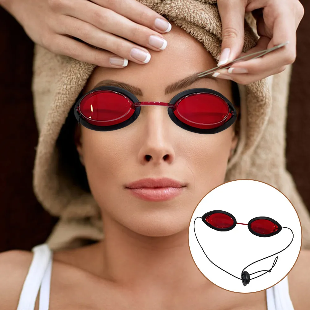 

Adjustable Ergonomic Laser Safety Goggles Protection for Tanning Bed Hair Removal Eyebrow Shaping Blackout Beauty Eye