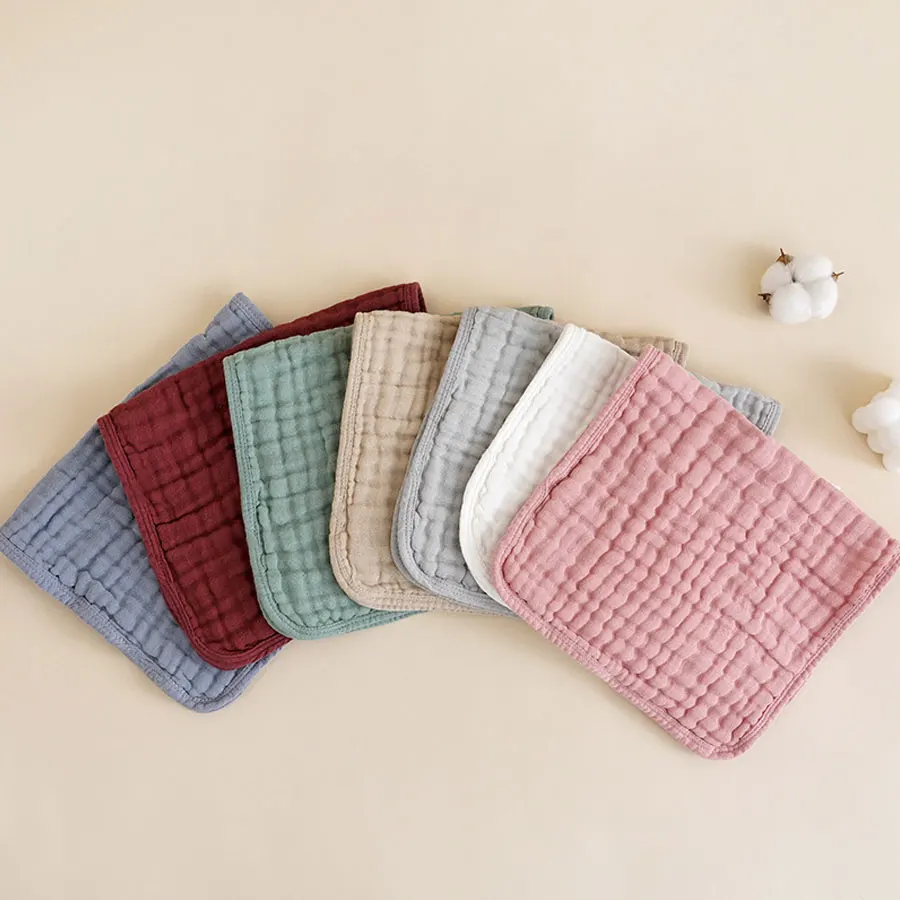 Baby Six Layer Cotton Gauze Towel for Washing Face Baby Drool Towel Newborn Anti Overflow Milk Towel Burping Towel