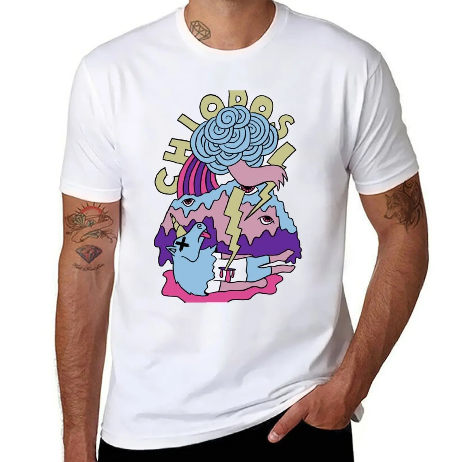 Chiodos: Camiseta de unicornio muerto, paquete de camisetas de algodón, camiseta de anime