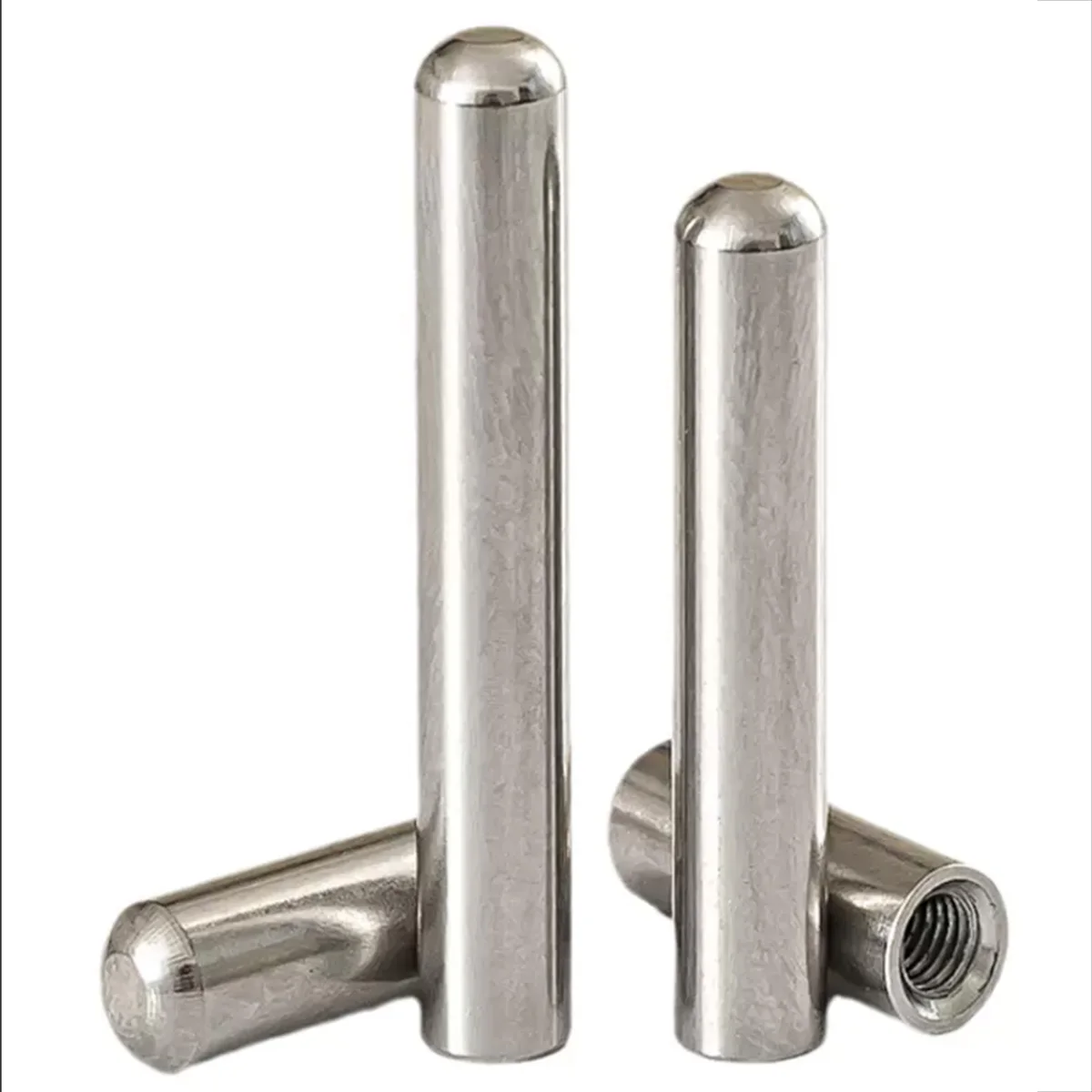 304 stainless steel M4M5M6M8 Stainless Steel Head Guide Pillar Cylindrical Pin Internal Thread Perforated Pin Positioning Pin