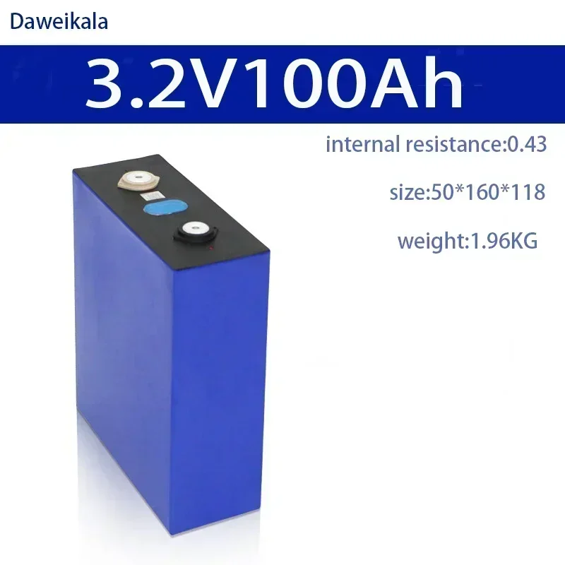 3.2V Lifepo4 Battery 32AH-320AH Rechargeable Battery Pack 12V 24V 48V60V72VDY Battery for RV with Bus