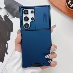 Slide Camera Lens Protection Case For Samsung S26 S25 Ultra S24 S23 FE S22 S21 Note 20 Plus A56 A36 A16 A55 A15 Shockproof Cover