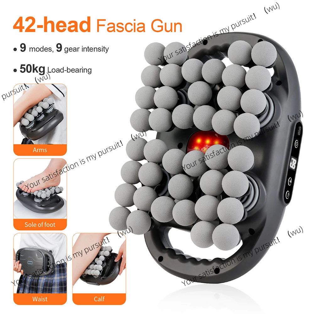 

42-Heads Fascia Gun High-Frequency Vibration Body Massage Gun Back and Waist Massager Neck Shoulder Massager Muscle masajeador