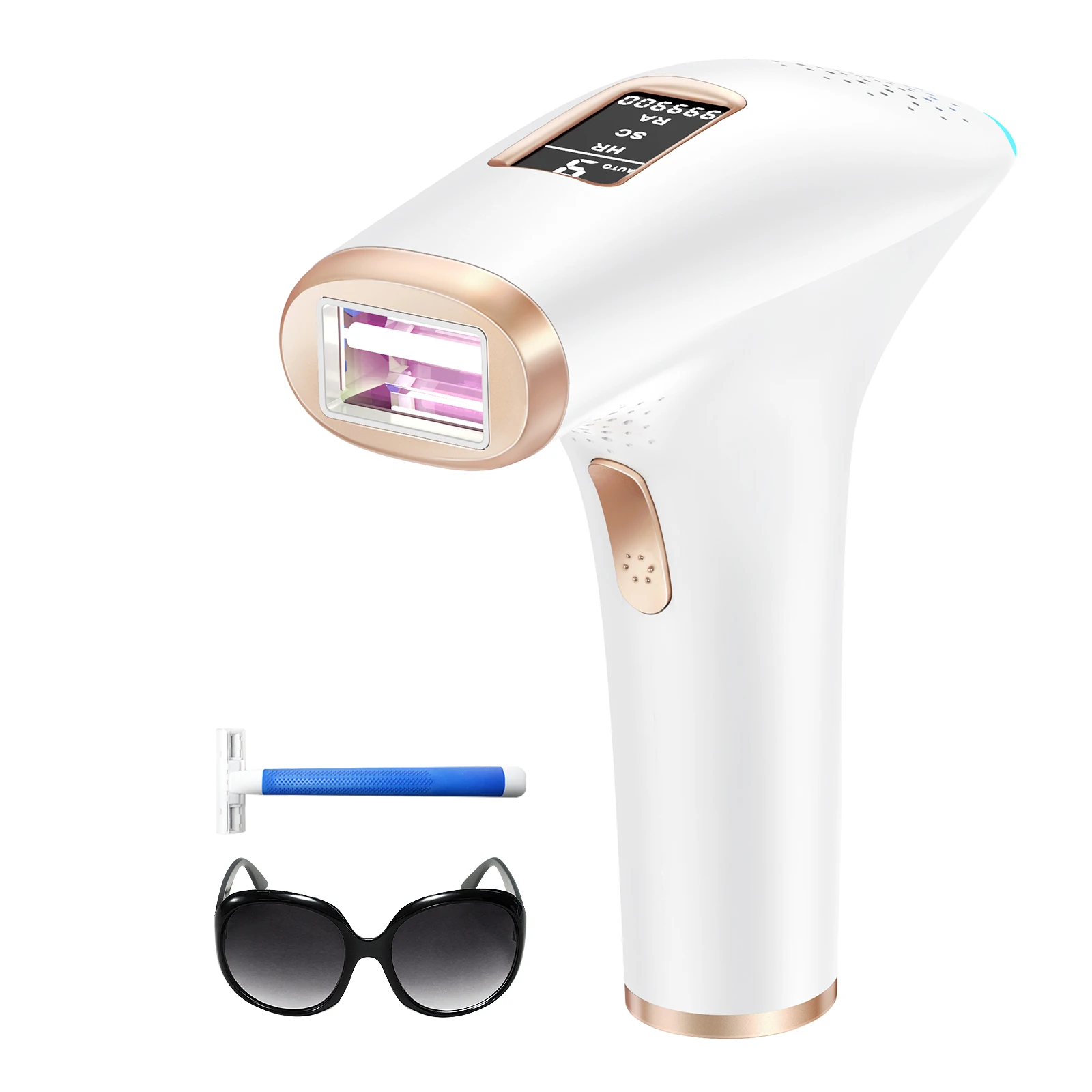 999900 Flashes 3-in-1 Laser Epilator Painless IPL Hair Removal for Women Bikini Legs Arms Laser Hair Remover Permanent Depilato