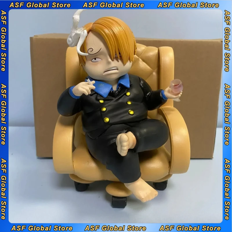 

14cm New ONE PIECE Anime Name Roronoa Zoro Luffy Sanji Peripheral PVC Model Desktop Decoration Ornaments Kids Birthday Gifts Toy