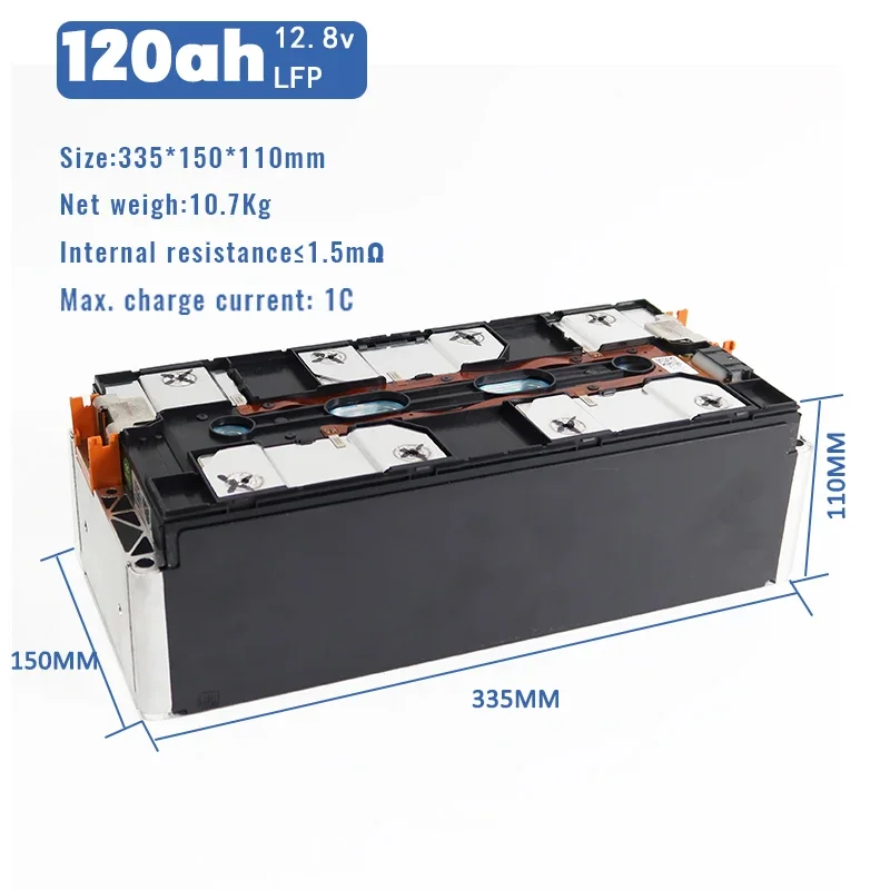 LFP 4S1P 120ah lifepo4 battery 12.8v Module Solar Energy Storage battery packs for Electric Car