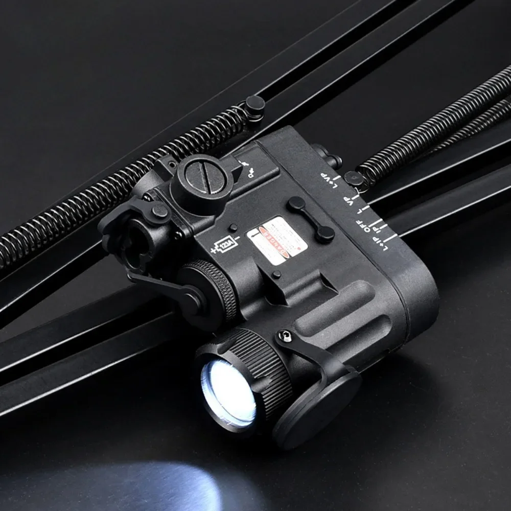 التكتيكية النايلون سلاح كشاف ضوء DBAL-D2 أحمر أخضر ليزر LED مصباح يدوي مع مفتاح التحكم المزدوج الصيد سلاح الملحقات