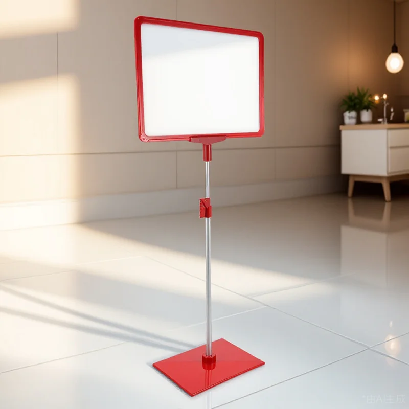 1 قطعة A4 ملصق عرض موقف قابل للتعديل ارتفاع حامل علامة شفافة قوس الإعلان لمكتب مطعم الأعمال #6