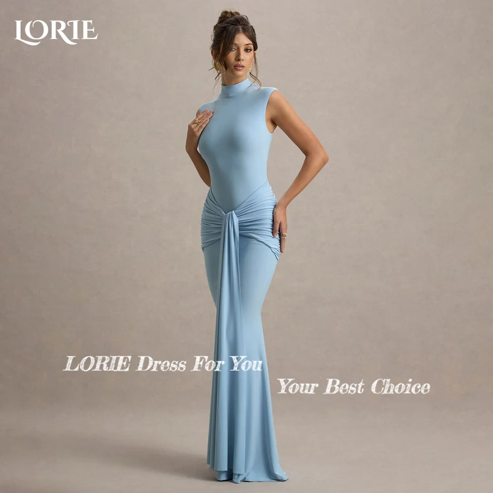 LORIE المملكة العربية السعودية فستان سهرة Ruch Halter حورية البحر طول الأرض الأميرة فساتين لحضور الحفلات الموسيقية طيات الوهم فستان حفلة مخصص 2025