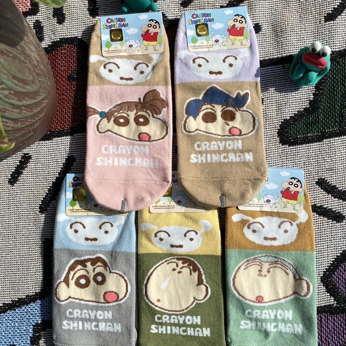 

Anime Crayon Shinchan Socks Cartoon Cute Student Cotton Long Short Boat Socks Printed Knitted Socks Children Gift