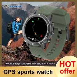 Sunroad GPS Tracker Sports Watch Navigation Outdoor Army Military Fans Camping Men Digital Waterproof Wristwatch