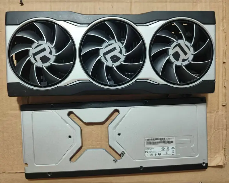 

Оригинальный радиатор-кулер для видеокарты Radeon VII RX6700XT RX6800XT RX6900XT с задней панелью