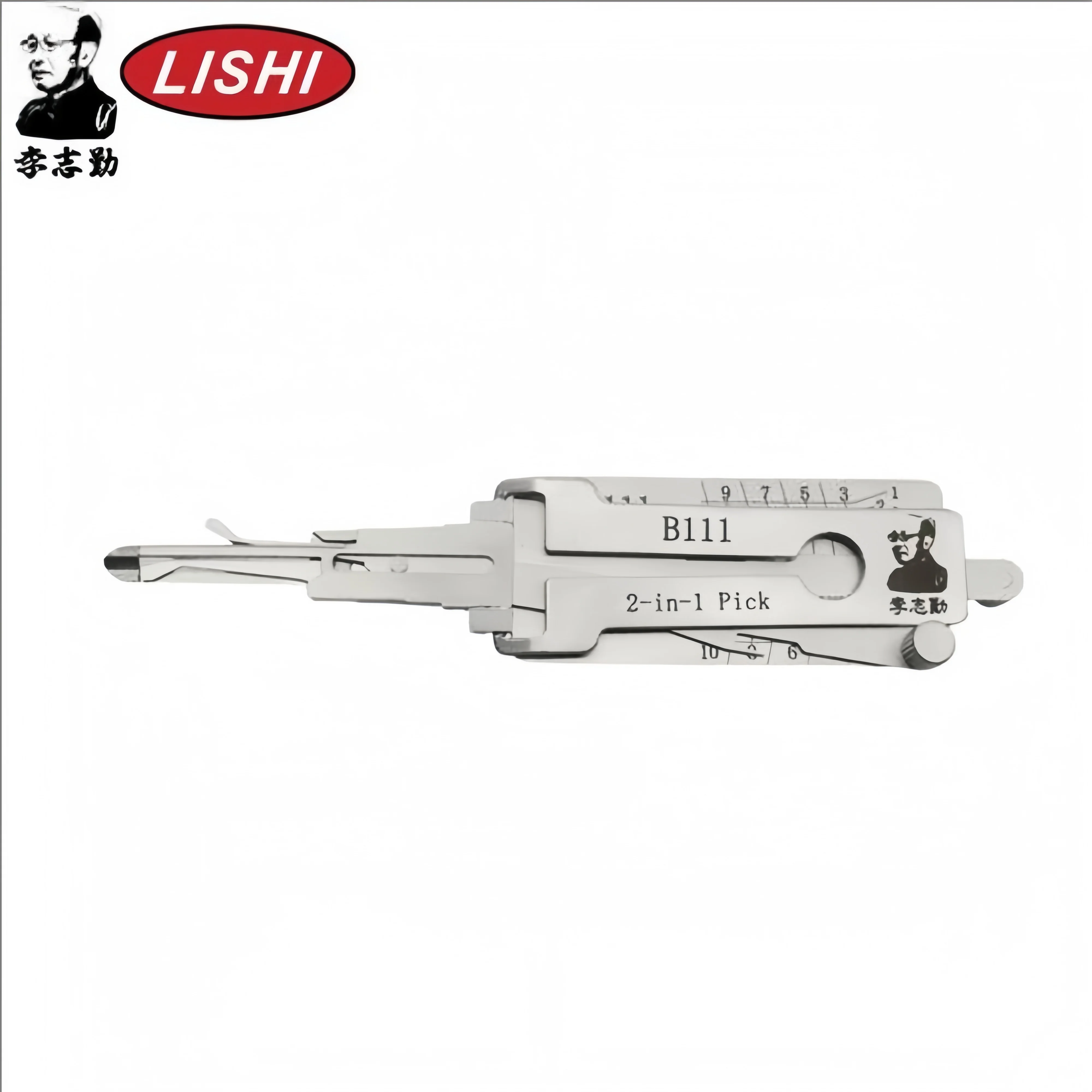 Original Lishi - GM B111 Z-Keyway Warded (Dr/Bt) - 2-In-1 Pick/Decoder - AG