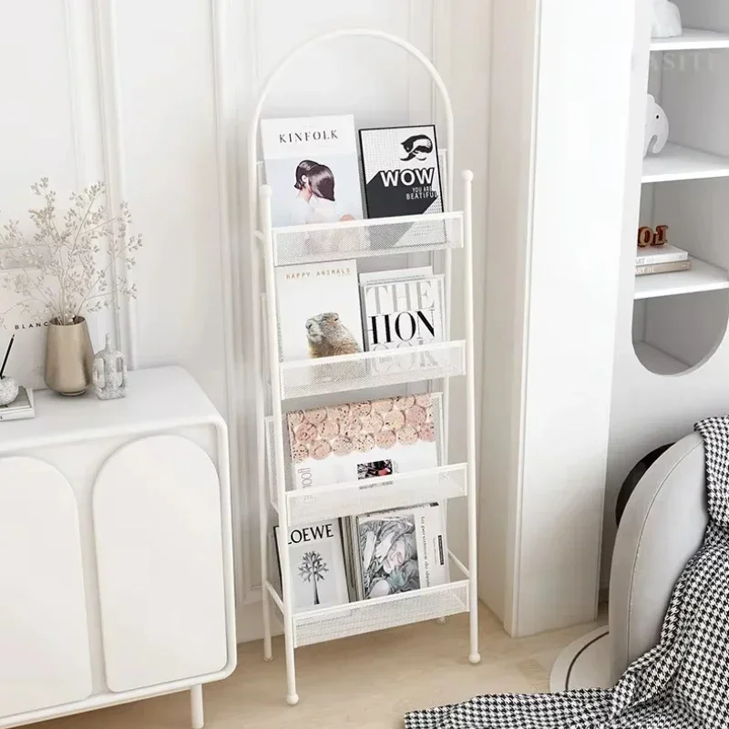 

Ladder Side Panel Bookshelf Display Bookshelf Bedroom Storage Bookshelf Storage Rack Black