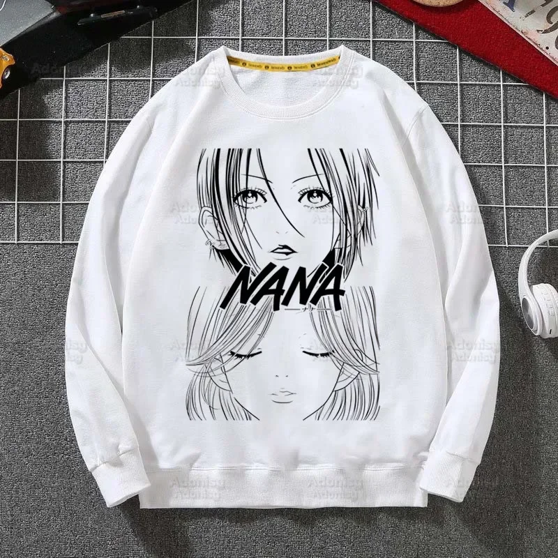 Nana Anime Black Stones NANA Osaki Vintage Hoodies Spring Autumn Male Casual Hoodies Sweatshirts Men\'s Hoodies Tops