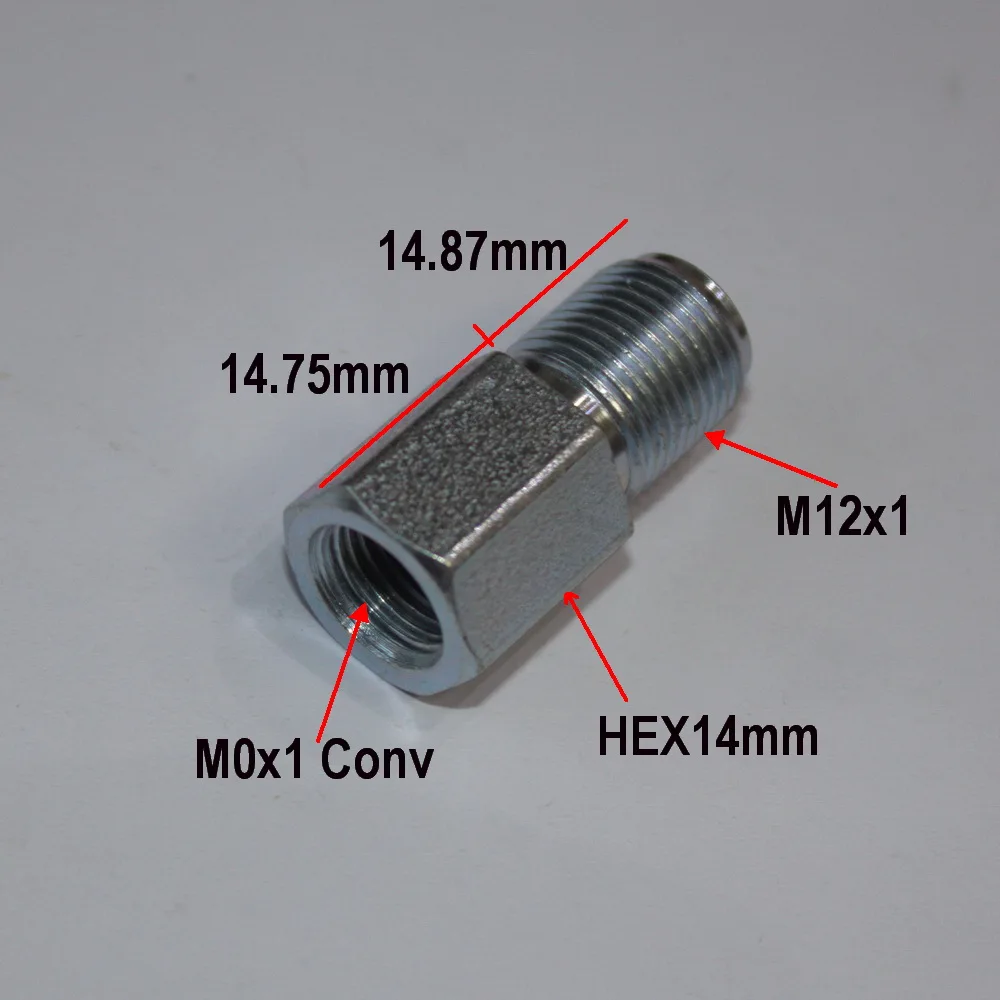 Adapter męskiego M12x1 na żeński M10x1 Conv Flare Brake Union Adapter