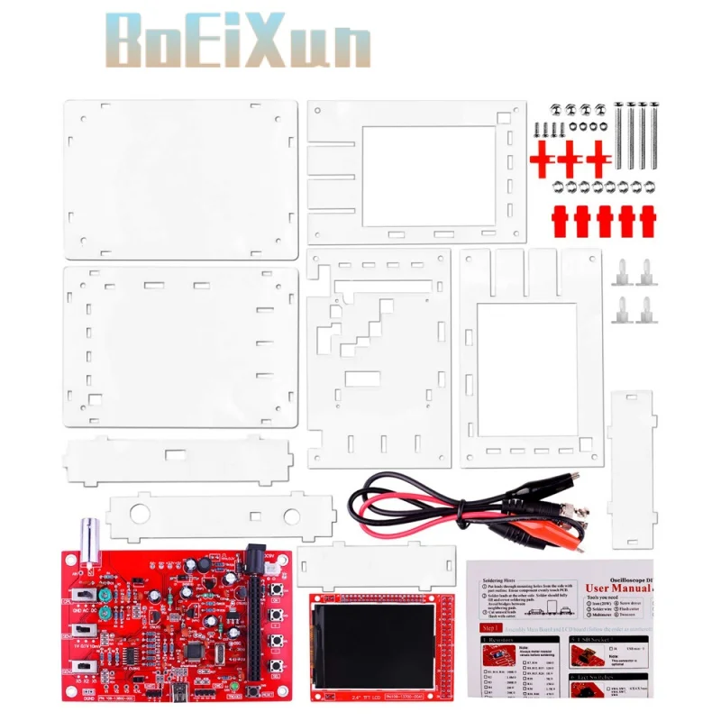 DSO138 Fully Assembled Digital Oscilloscope with Alligator Probe Test Clip 2.4\