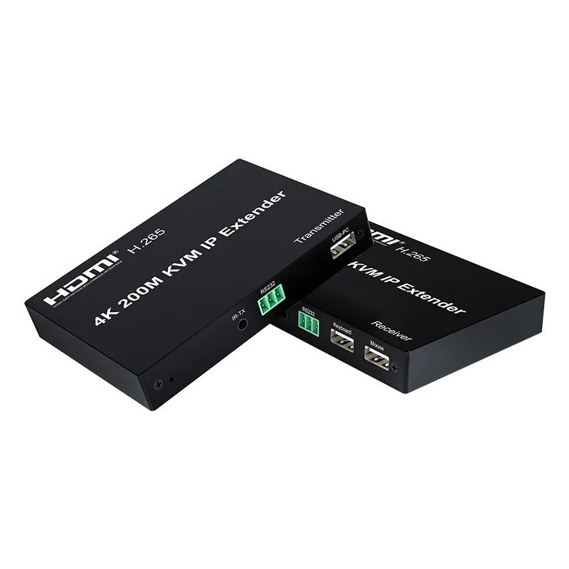 h265-4k-200m-hdmi-ip-kvm-extender-su-cat5e-6-rj45-cavo-ethernet-trasmettitore-video-ricevitore-convertitore-supporto-tastiera-mouse