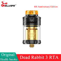 Original Hellvape Dead Rabbit 3 RTA 6th Anniversary Edition 3.5ml/5.5ml Top Filling Adjustable Airflow Electronic Cigarette Tank