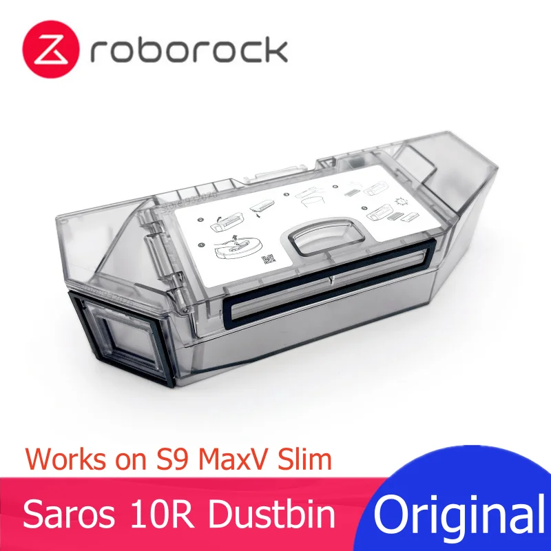 جديد الأصلي Roborock مزبلة ل Saros 10R / S9 MaxV سليم السيارات صندوق جمع الغبار جهاز آلي لتنظيف الأتربة قطع غيار الإكسسوارات