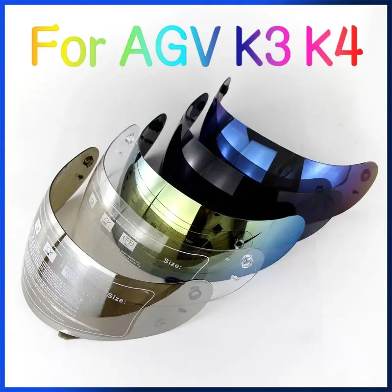 Helmet Visor For AGV K3 K4 Casco Moto Accessories K3 Shield UV Protection K4 Full Face Helmet Lens Not applicable to k3 e2206