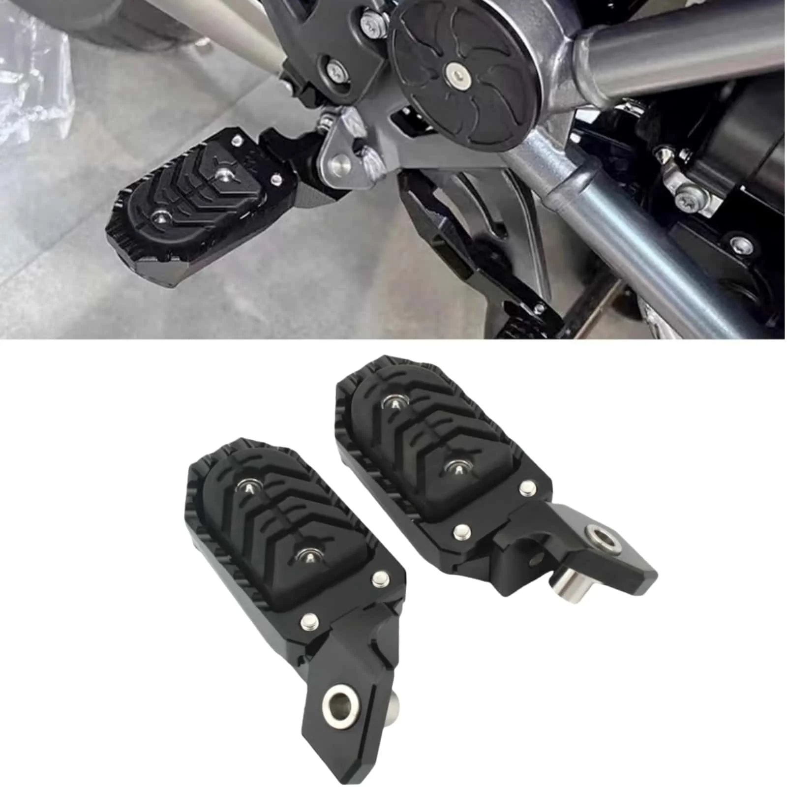 

Регулируемые педали мотоцикла, черная подножка для BMW R1250GS R1300GS R1300 GS GS1300 ADV R1300GSA 2023 2024 2025 ADVENTURE