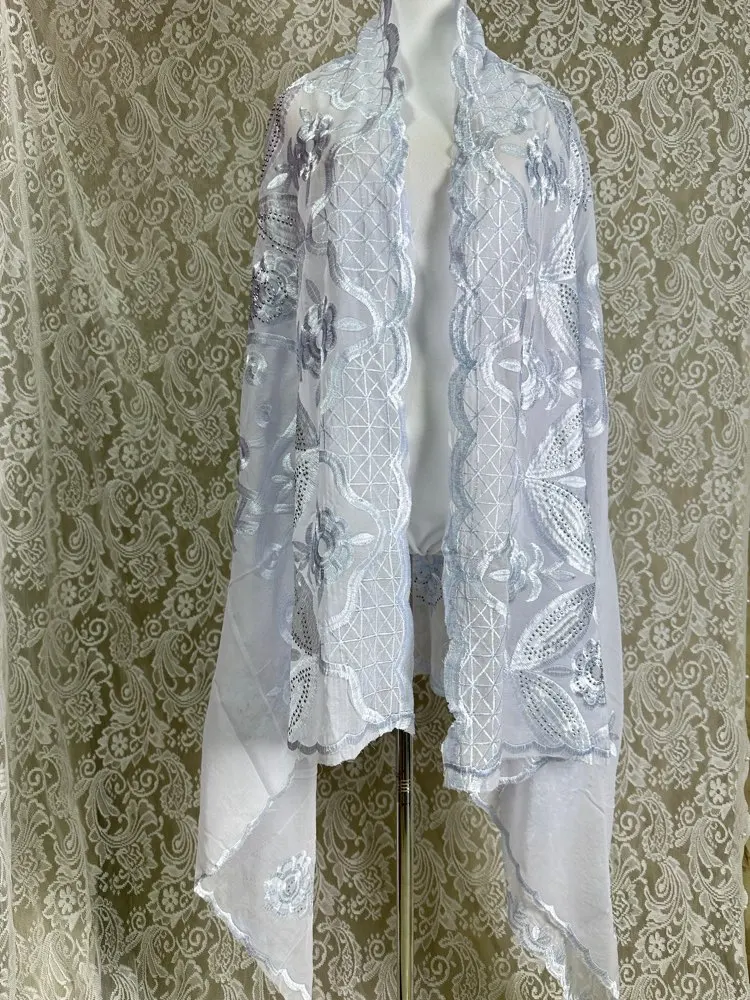 Wholesale 2mx1m Floral Patterned Ethnic Lace Scarves Muslims Colorful African Cotton Hijab Scarfs Crinkled Jersey Shawls Summer
