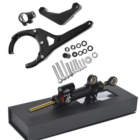 CNC Lenkungsdämpfer Für Suzuki GSXS1000/F 2016-2024 Motorrad Stabilisieren Dämpfer Halterung Montage Kit