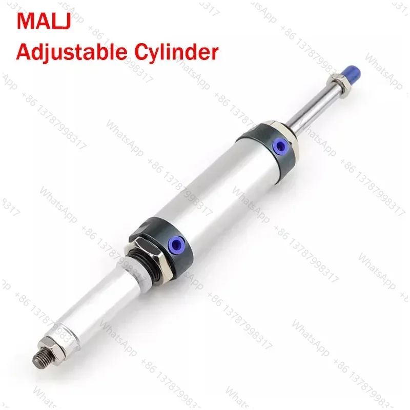 MALJ Series Pneumatic Cylinder Stroke Adjustable Small Mini Cylinders MALJ16/20/25/32/40X25*50X75X100X125X150X200-50