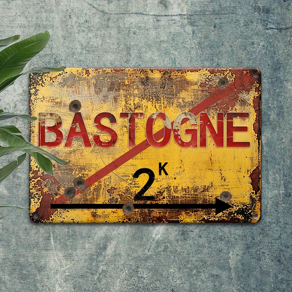 Retro-Metallschild aus Aluminium, WW2 Bastogne Brothers In Arms Army Vintage Blechschild, lustiges Poster für Wanddekoration, Garage