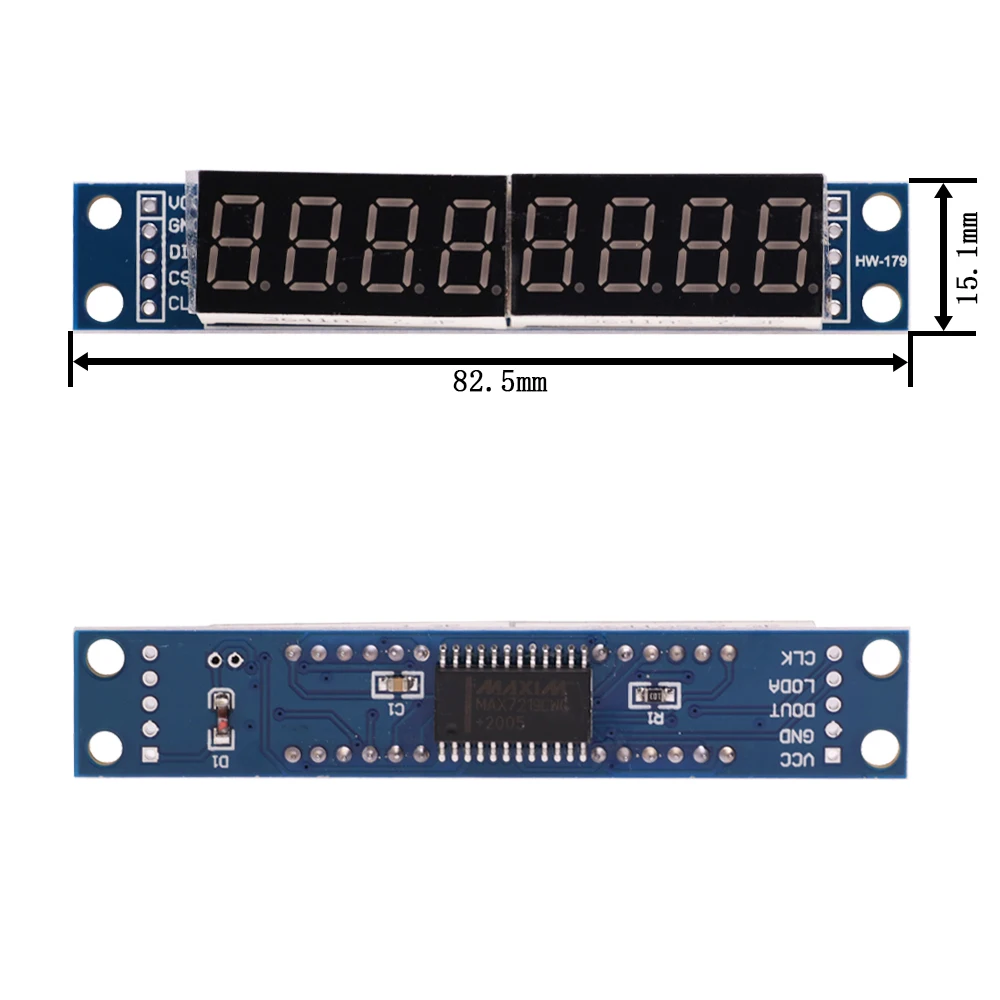 MAX7219 وحدة مصفوفة نقطية وحدة تحكم دقيقة وحدة التحكم وحدة عرض 4 في شاشة واحدة مع خط 5P لاردوينو