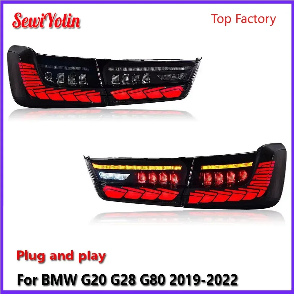 

Car LED Tail Light Assemblies For BMW G20 G28 G80 2019-2022 Auto Rear Fog DRL Brake Turn Signal Lamp Plug And Play