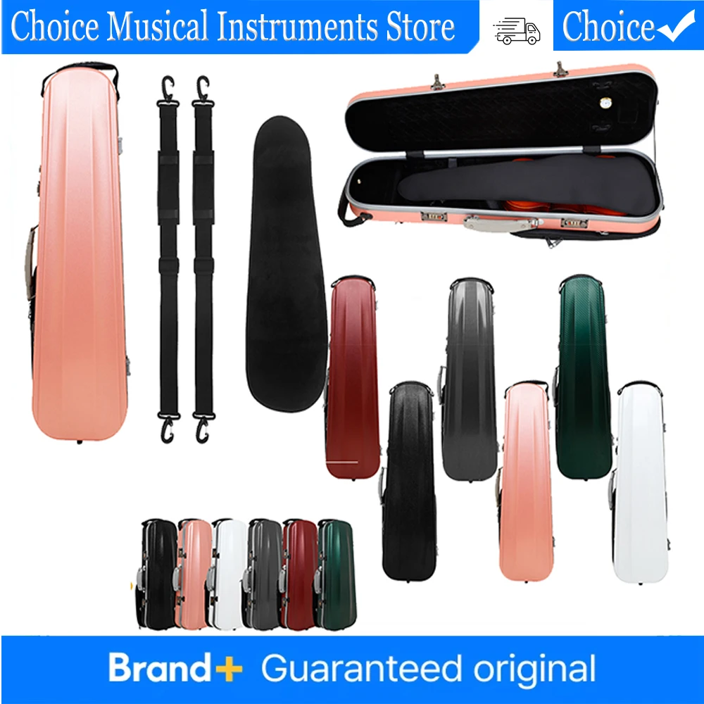 

IRIN 4/4 Violin Case Carbon Fiber Violin Box Double Shoulder Strap Bag Backpack with Hygrometer Comes Score Bag Password lock