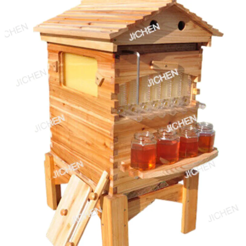 

Automatic mobile beehive, upgraded wax-coated wood